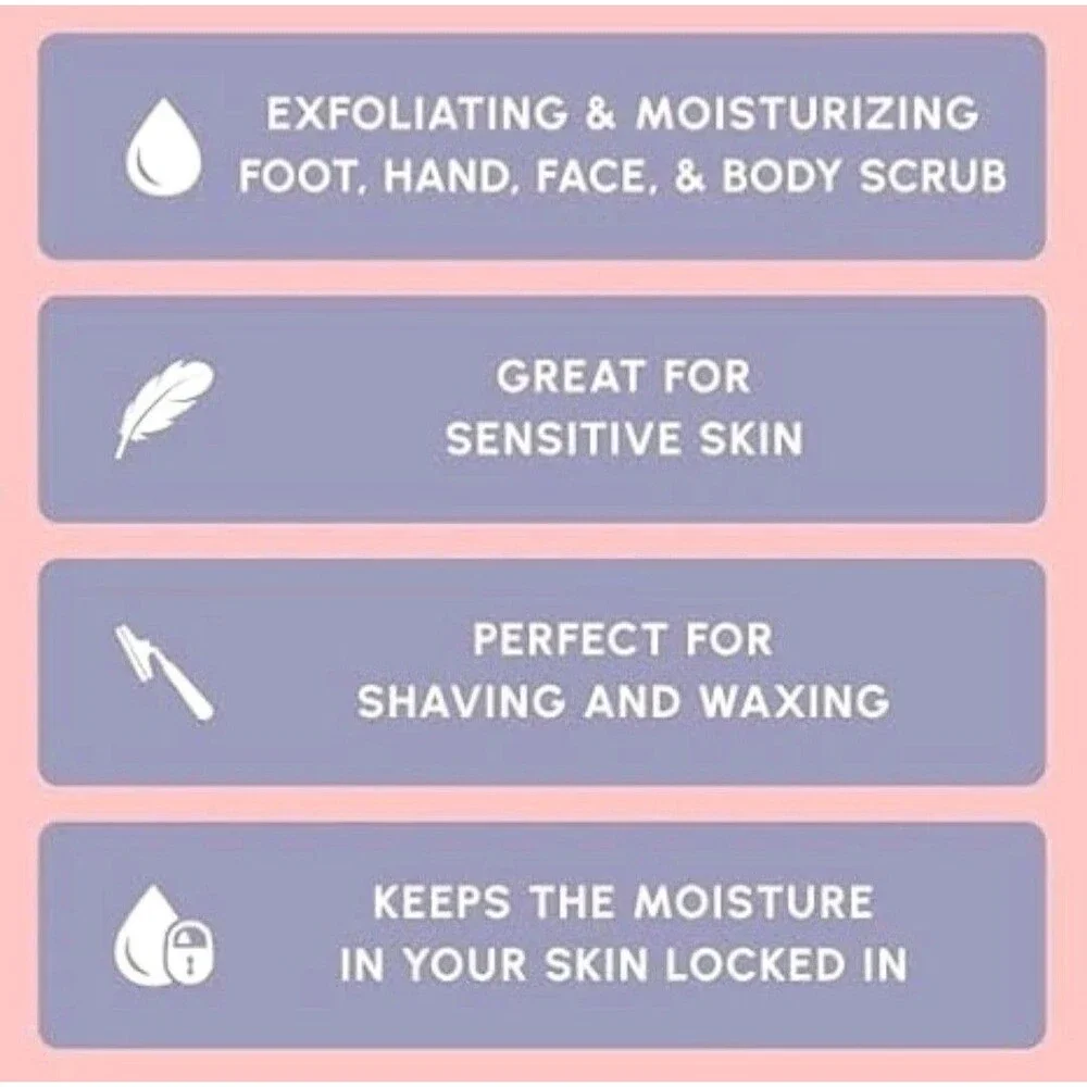 Brown Sugar Body Face Scrub Exfoliating Moisturizing Sweet Almond Oil Soft Skin